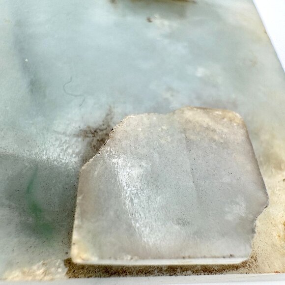 Hand-Carved Jade Scenic Landscape Design Rectangular Antique Plaque - Picture 11 of 11